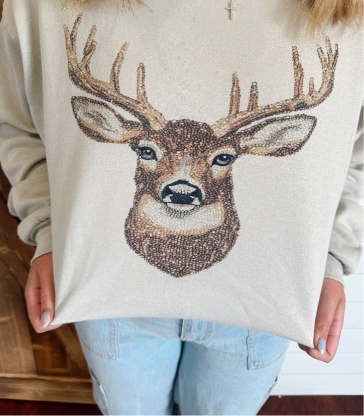 Bedazzled Buck Crew