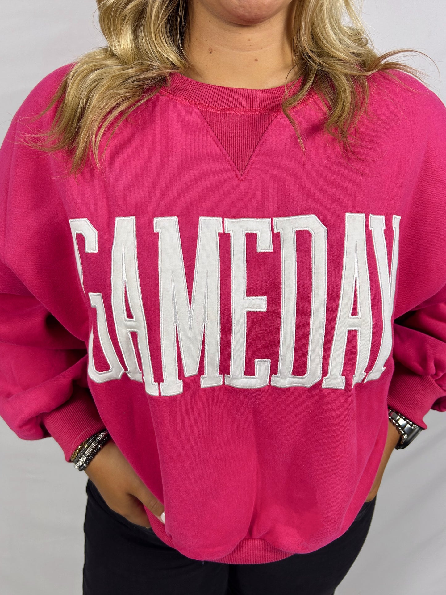 Gameday Sweatshirt (Hot Pink)