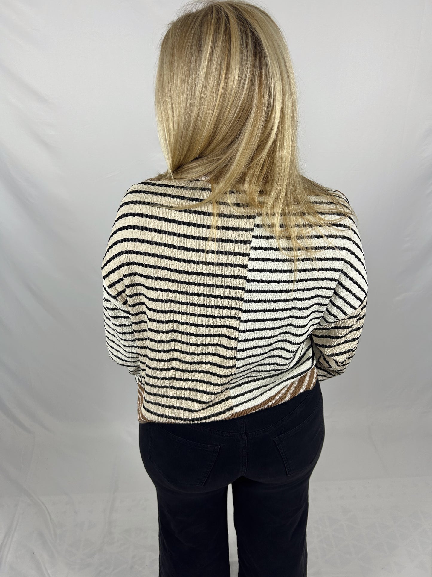 Darlin’ Cozy Stripe Pullover