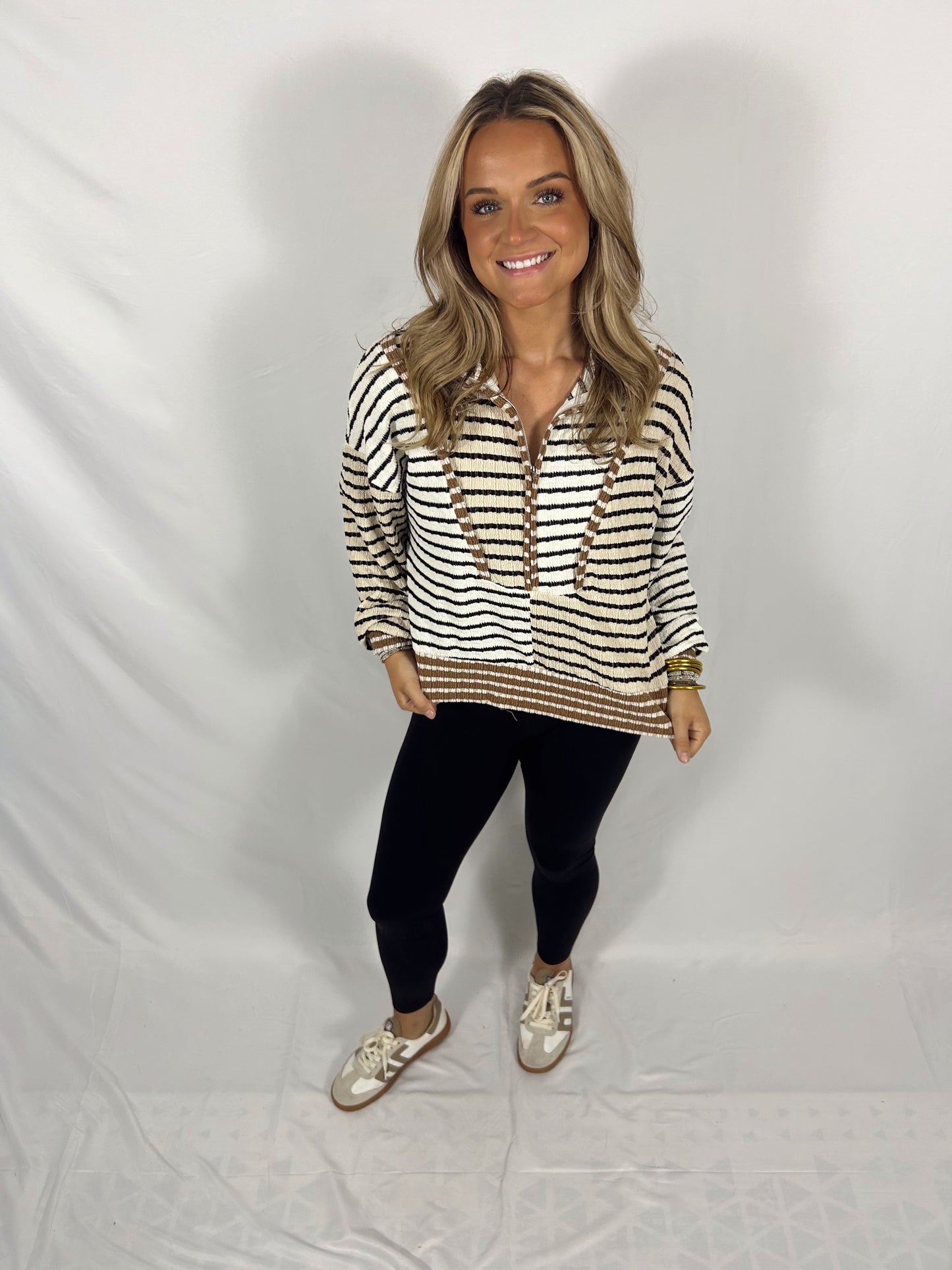 Darlin’ Cozy Stripe Pullover