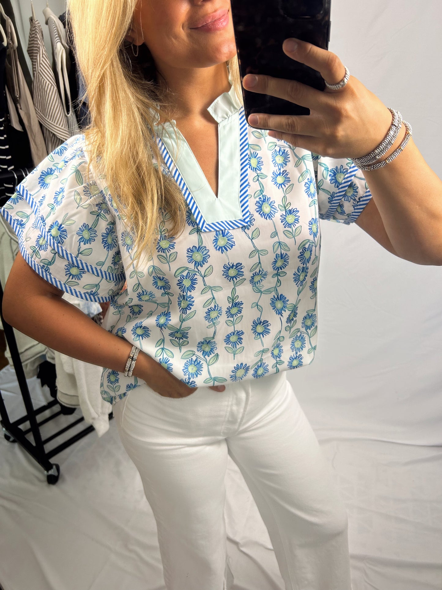 Mint & Meadow Flutter Sleeve Top