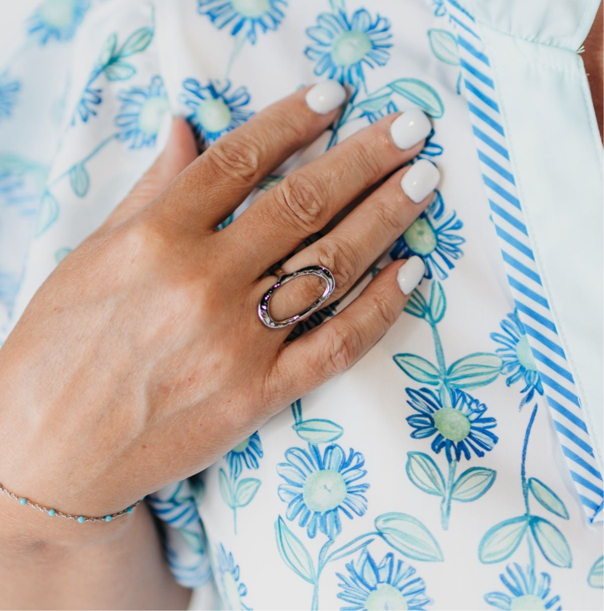CHANSUTTPEARLS - THE SOPHIE RING: SILVER