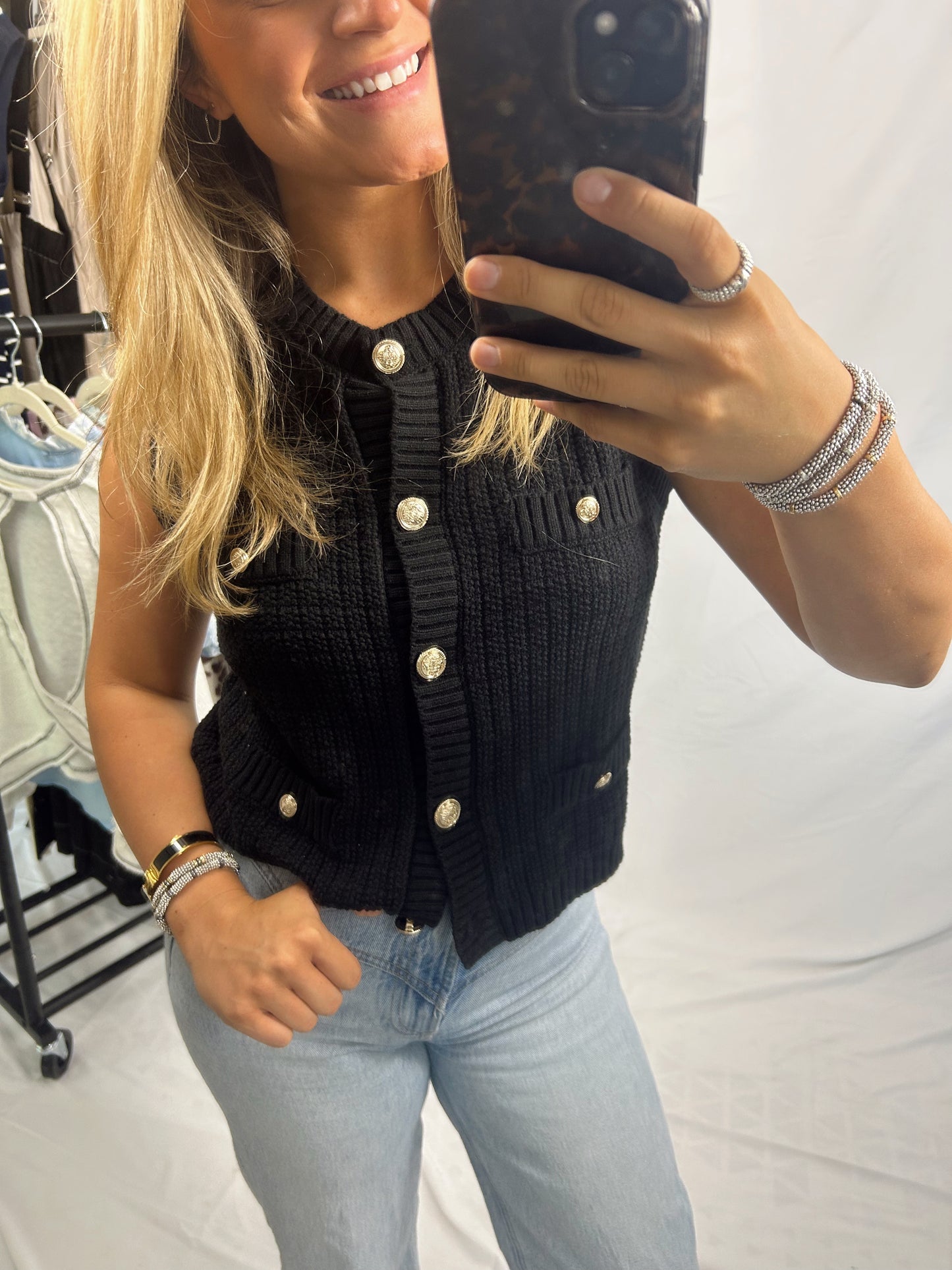 THE WORKSHOP - The Charleston Vest - Black