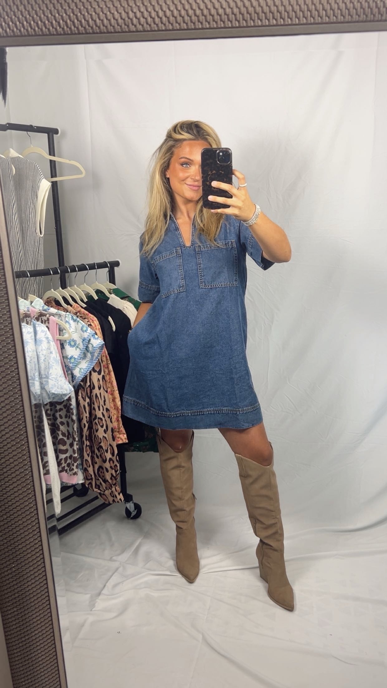 The Pocket Denim Mini