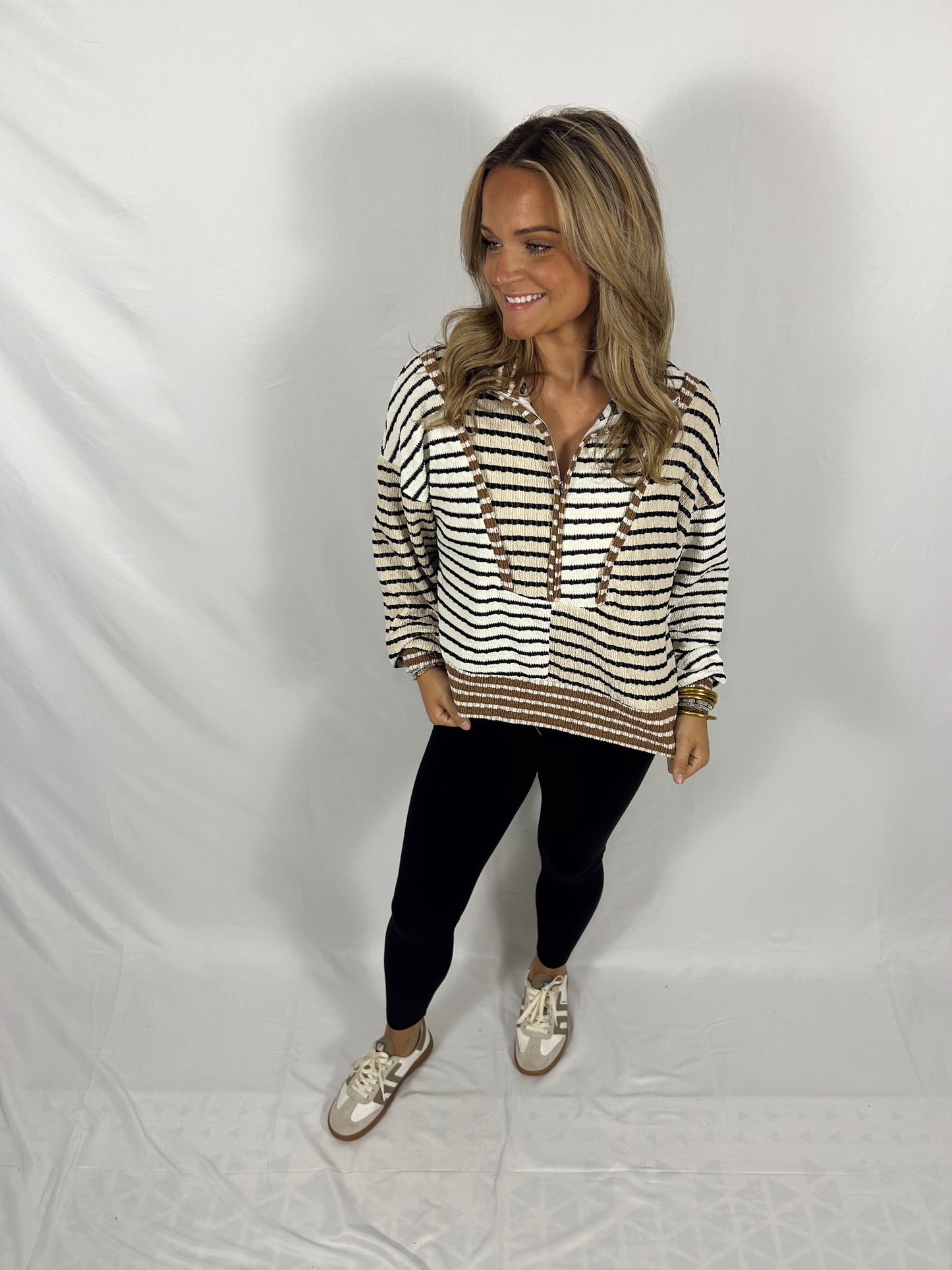 Darlin’ Cozy Stripe Pullover