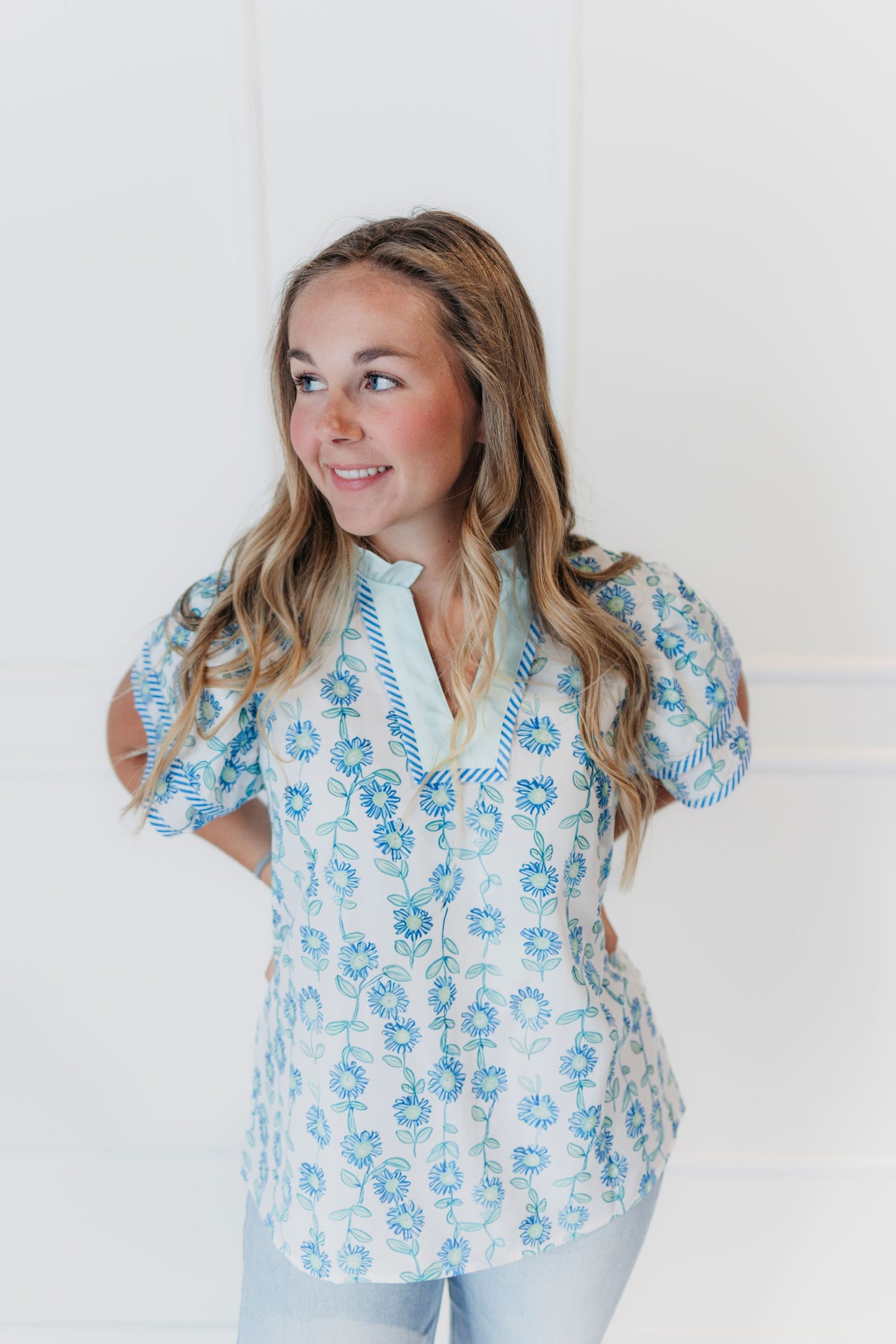 Mint & Meadow Flutter Sleeve Top