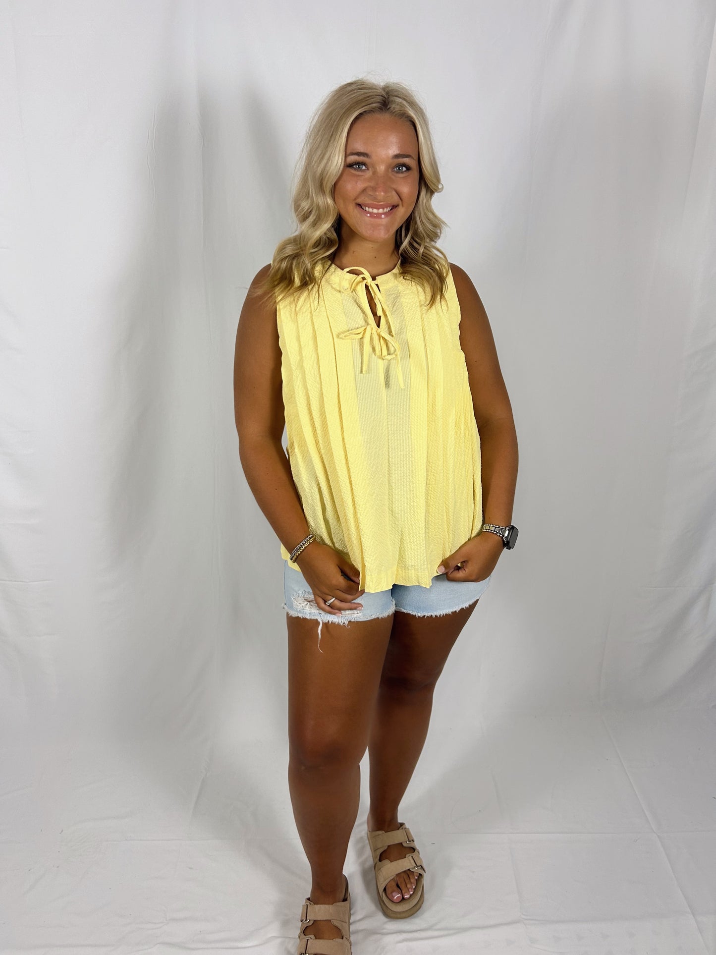 The Lemon Drop Bow Top