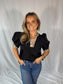 Cheetah Puff Blouse