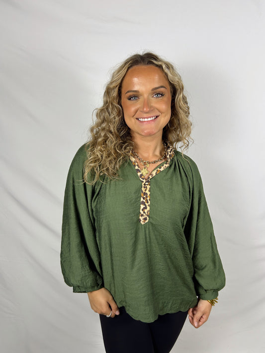 Wild Olive Blouse