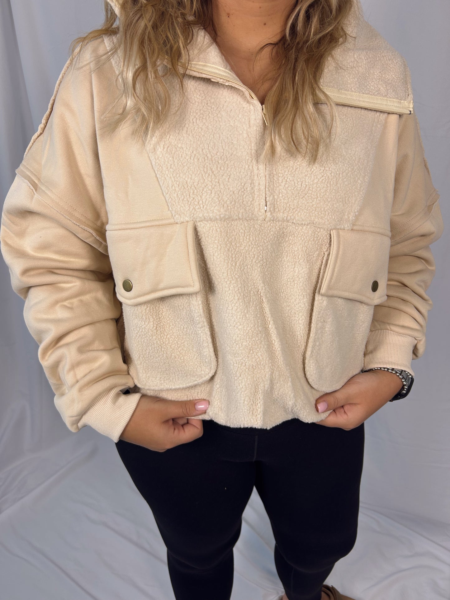 Carter Pullover: Cream
