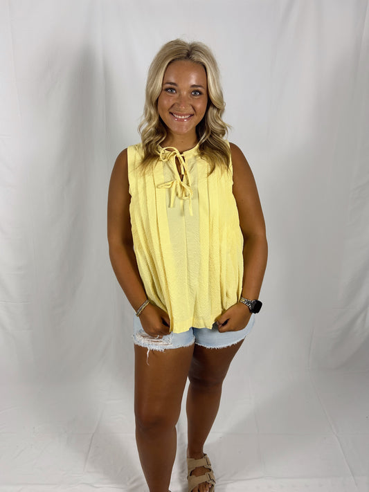 The Lemon Drop Bow Top
