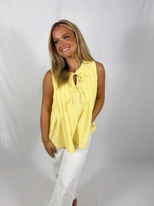 The Lemon Drop Bow Top