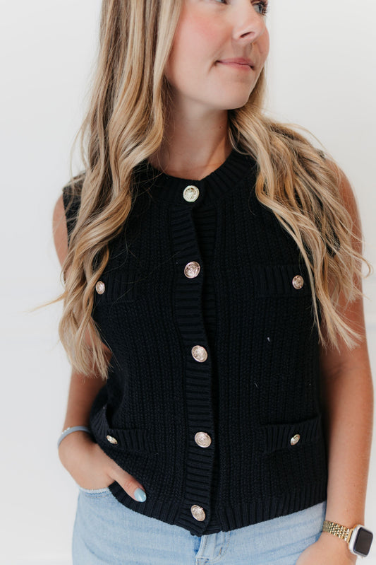 THE WORKSHOP - The Charleston Vest - Black