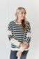 BUCKETLIST - Striped Oversized Sweatshirt