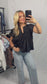 Camellia - Midnight Flutter Blouse